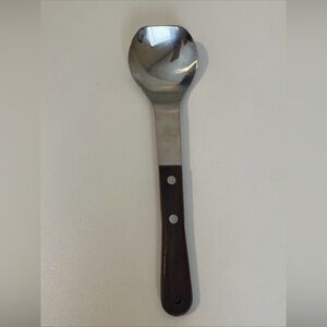 Vintage Vernco Ice Cream Spade Spoon Scoop Stainless Wood Handle Japan Vernco Co